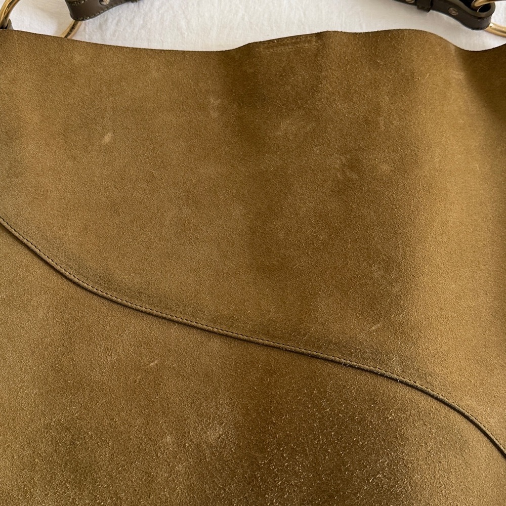 ATP Atelier Olive Suede Shoulder Bag - Picture 5 of 9